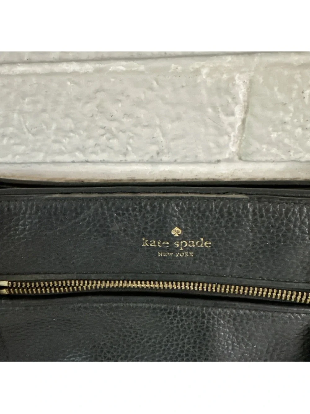 KATE SPADE BLACK PEBBLED LEATHER CHESTER STREET DESSI CROSSBODY